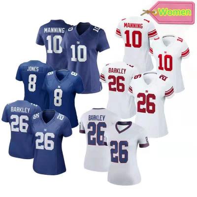 China Wholesale Daniel Jones Stitched USA Football Tank Top Color Rush Limited Saquon Barkley New York Women's 8 Football Tank Tops Antibacterial for sale