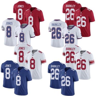 China Daniel Jones Stitched USA Football Antibacterial Tank Top Wholesale Color Rush Limited Saquon Barkley New York Royal 8 Football Tank Tops for sale