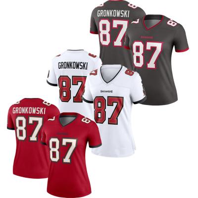 China Rob Gronkowski Tampa Bay Women's Sexy Fashion Summer USA Football Limited Team Jersey Tank Top Antibacterial For Lady Wholesale - White for sale