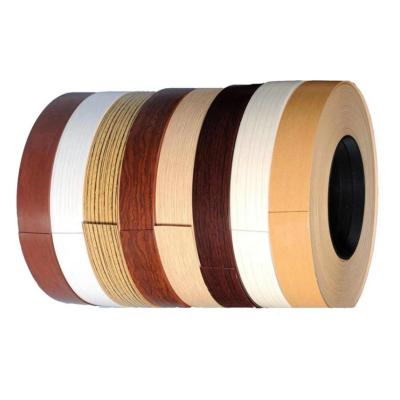 China Factory Wholesale 1mm 2mm 3mm Glue Edge Edging PVC Pot Dark Edging Tape Eco-friendly Wood-based Board Edging for sale