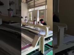 Efficient continuous honeycomb panel production line