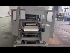 Fully automatic stacking gluing machine fully enclosed used for ALU honeycomb core