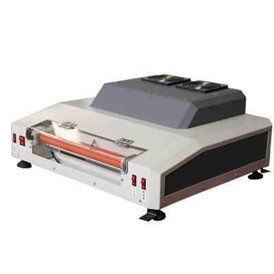 China DC-330LA CD/DVD Print Shops Desktop UV Coater Machine for sale