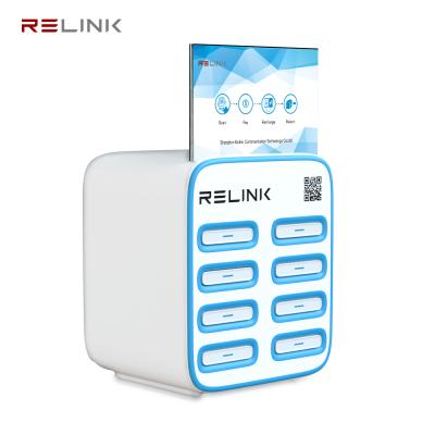 China Fast Charging Support 8 Slots Share Slim Mobile Phone Portable Charger Power Bank Rental Station for sale