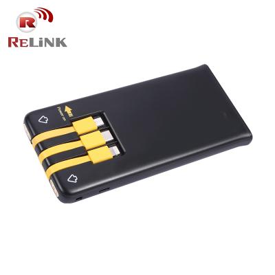 China Quick Charge Support Reconnect Power Bank Sharing 5000 mAh With Micro USB Type C Lighting for sale