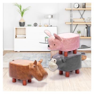 China Household Foldable Custom Wholesale Cartoon Design Animal Kids Toy Stool for sale