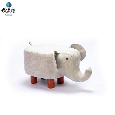 China Foldable Creative Animal Kids Cartoon Craft Stools Furniture Solid Wood Stool Low for sale