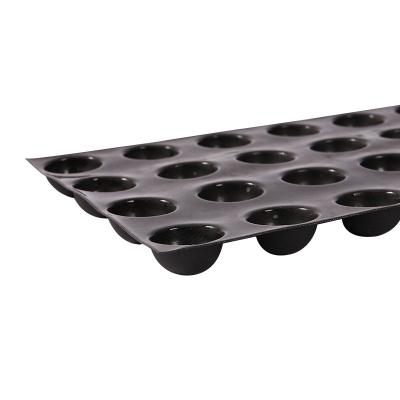 China High Quality Viable HALF-SPHERES Silicone Coated FIBERGLASS Baking Mat Mold Tray Flexipan Original for sale