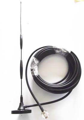 China 800-2100MHz Dual Band Magnetic Mount Antenna 12dBi Repeater Antenna RG58U Cable N Male for sale