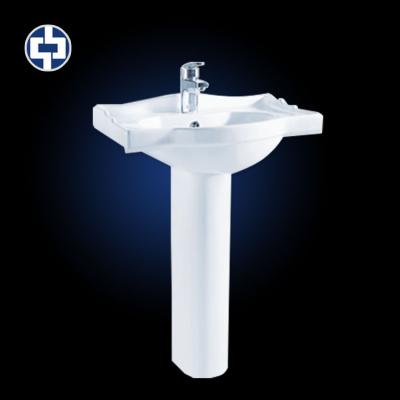 China Eco-friendly cool-hot-swap faucet pedestal wash sink 2018 new hot sales design fashion flowers European standard classic bathroom washbasin with pedestal sink for sale