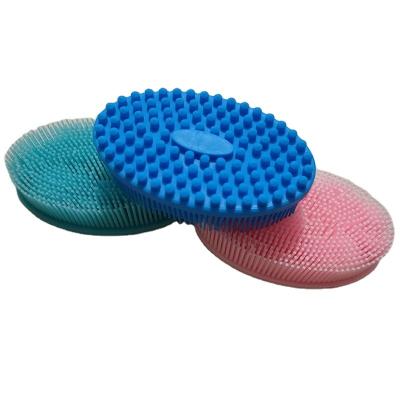 China Custom Logo Skin Care Soft Silicone Bath Cleaning Brush for sale