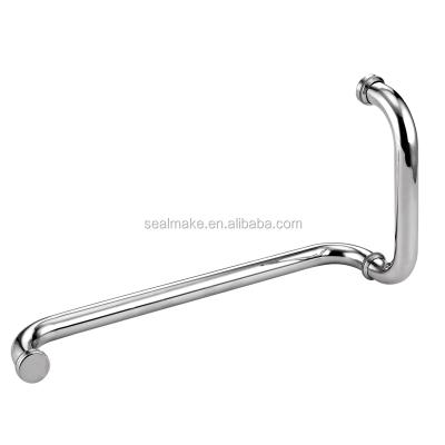 China Durable Stainless Steel Glass Door Handle For Meetroom Bathroom Shower Room for sale