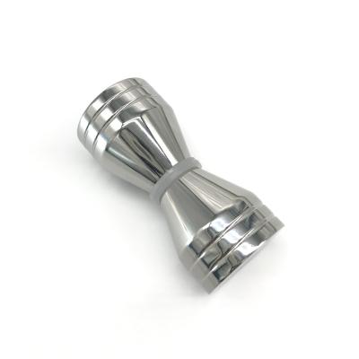 China Durable Shower Glass Door Handles Solid Stainless Steel Bathroom Pull Knobs With Back To Back Polished Chrome Part Handles for sale