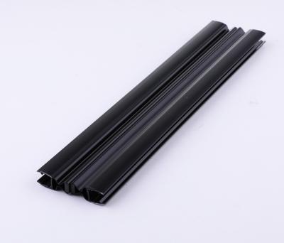 China Black Magnetic Waterproof Magnetic Plastic Extrusion Strip Door Sealing Shower Glass Room PVC Magnetic Sealing Strip Color Plastic Seal for sale