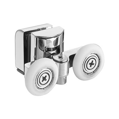 China Durable Sliding Glass Doors Wheels Roller Shower Fence Pulley Bathroom Use Parts Roller for sale