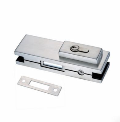 China Modern Simple High Quality Patch Fittings With Lock For Glass Door for sale