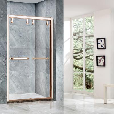 China High Strength Tempered Glass Swing Bathroom Shower Door / Bath Screen for sale