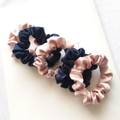 China Fashion Guaranteed Quality Women's Fashion Hair Accessories French Slip Amazon Silk Scrunchies For 2.5cm for sale