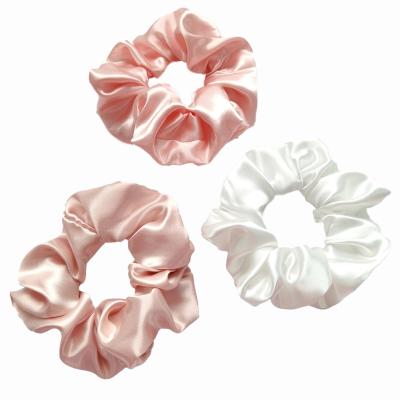 China Hair Decoration Factory Custom Printed Smooth Hair Scrunchies Design Custom Hair Scrunchies for sale