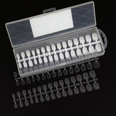 China Transparent Flexibility Nail Nail ABS 204 Pieces Non-trace Nail Tip Artificial Nails Nail Salon Full Cover Tips for sale