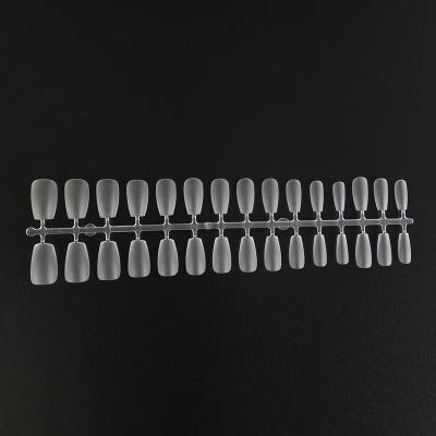 China Hot Selling Flexibility 240 Pcs French Design Nails Full Cover Nail Tips Clear And Wholesale Coffin Almond Tips Nail for sale