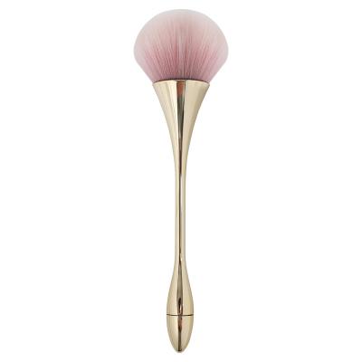 China Powder brush Anzini single Soft synthetic fiber hair Plastic handle professional makeup brushes Factory Direct loose powder brush for sale