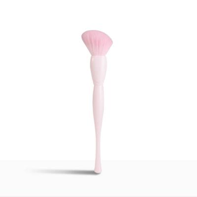 China Angular Blush Anzini Single Long handled soft bristles brush Plastic handle soft fiber hair Spot wholesale vegan Skewed Profile Brush for sale