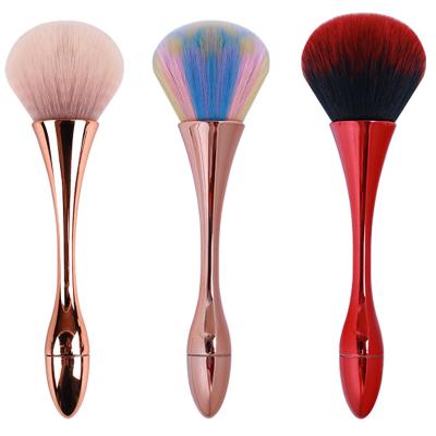 China Fan Brush Anzini mini single  Large brush head soft  fiber hair cosmetics tools Spot Wholesale High quality Loose powder makeup brush for sale