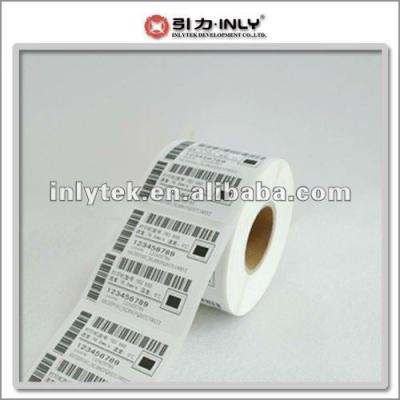 China OEM Factory UPC Waterproof Barcode Paper Label Thermal Transfer Label for sale