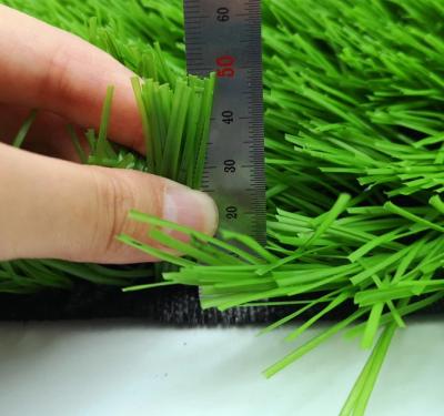 China Football Field 50mm Soft Green Grass Carpet Artificial Turf Cost For Sports Ground Outdoors for sale