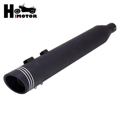 China Q235 HiMotor Tubos De Escape Para Motorcycles 4 Inch Slip On Exhaust Muffler For Harley Touring Models 95 Later for sale