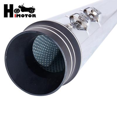 China Q235 Made In China Quality Guaranteed Chrome 4 Inch Motorcycle Exhaust Mufflers For Touring Models 95 - 16 for sale