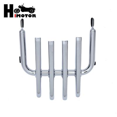 China Wholesale Universal Q235 Motorcycle Spare Parts Pass Luggage Bracket Motorcycle Chrome Luggage Rack For Harley Touring FLHR FLTR 09-16 for sale