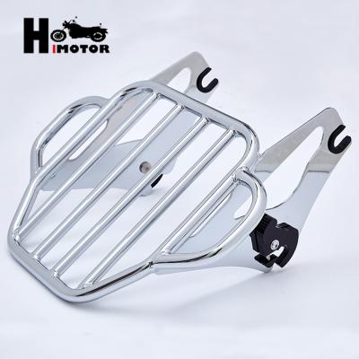 China Q235 Chrome Motorcycle Detachable Parts Carrier Luggage Rack Motorcycle Rear Rack For harley motorbike for sale