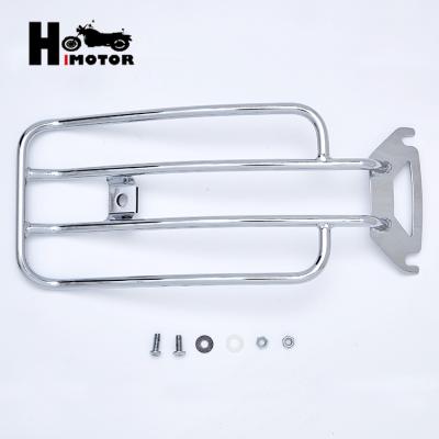 China Q235 Chrome Motorcycle Detachable Steel Parts Rear Luggage Rack For harley Road King FLHR for sale