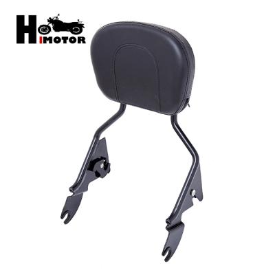 China Q235 Black Sissy Bar Passenger Backrest For 09-15 HD Models Touring Motorcycle for sale