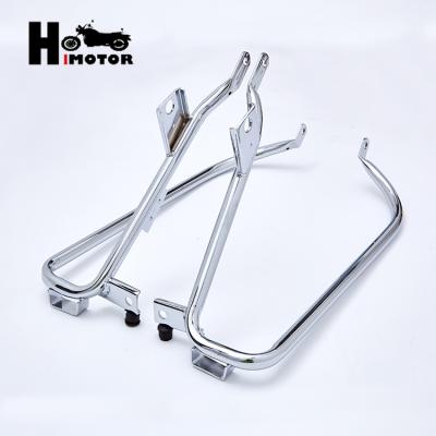 China Q235 Chrome Adjustable Saddlebag Bracket Saddlebag Support Kit For Touring '94-'13 for sale