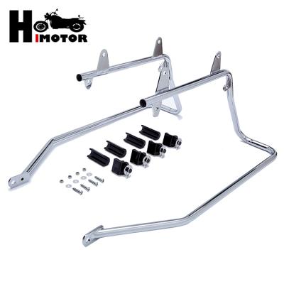 China Low Price Q235 Conversion Chrome Motorcycle Accessories Brackets Kit Hot Selling Saddlebag Guard Rails For Mount '94-'13 Touring for sale