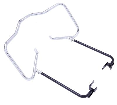 China Q235 Motorcycle Saddlebag Support Bracket Guard Rails Set For Harley for sale