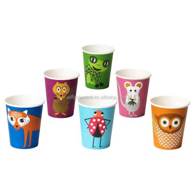 China Single wall disposable paper cup, paper tea cup for sale