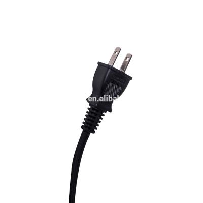 China Home Appliance AC Power Cable 2 Pin American Polarized 12-20AWG Mains Cords for sale