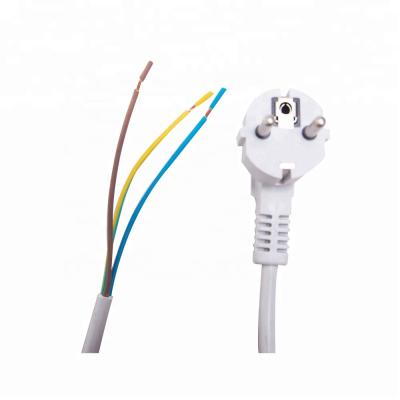 China Europe standard 250V 16A power socket prongs schuko plug power cord residential / general purpose VDE /CE 3 certificate for sale