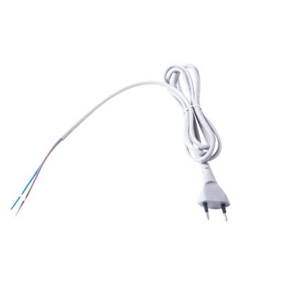 China 2020 Home Appliance MAINS CORD 2 Pin PLUG MAINS CORD with 2 WIRES EU VDE APPROVED for sale