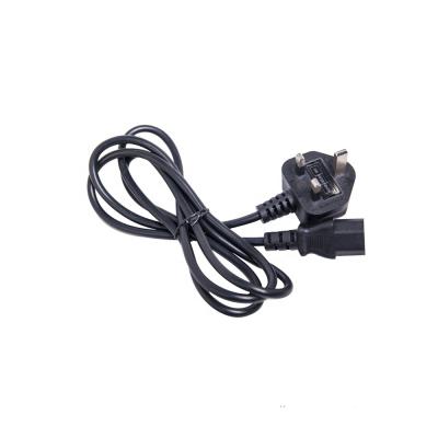 China Home Appliance BS ASTA Saudi Arab Power Cord 3 Prongs Cable End 1363 Cut Open Lined IEC 320 C13 for sale