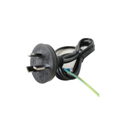 China Home Appliance PVC Material IF-3 Australia SAA 3 Pin Plug AC Power Cord 10a Power Plug 250V 3 Core Cable for sale