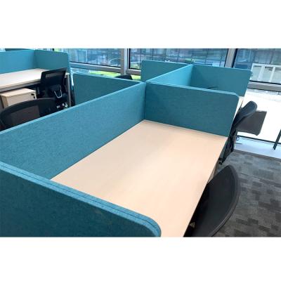 China Factory direct sale modern high quality polyester fiber covered acoustic desk screen for sale