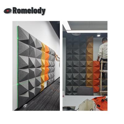 China Office Factory Direct Sale Polyester Fiber Acoustic Panels For Home Theater 3d Acoustic Panel for sale