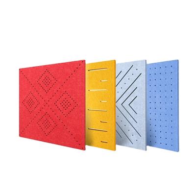 China Office 21 Years High Density New Quality Perforated Polyester Fiber Acoustic Panel for sale