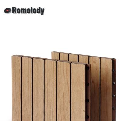 China Office Fire Safety Acoustic Material Wooden Perforated Acoustic Wall Panels for sale