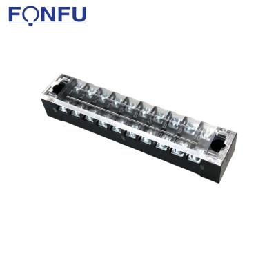 China 10Pin block connector terminal block TB-1510 screw fixed terminal block15A 600V TB-1510 for sale